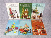 PAUSE FOR LIVING Coca-Cola Advertising/Home Decorating Booklet Lot of 6 (1963-1970)
