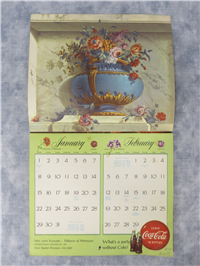 1956 Home Calendar of Wold Famous Flower Paintings Coca-Cola Advertising Calendar