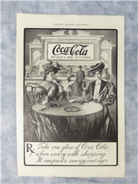 Early 1900's Harper's Magazine Coca-Cola & Budweiser Page Advertisement