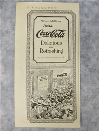 The Literary Digest 'When Millions Drink Coca-Cola' Magazine Page Advertisement (July 31, 1920)
