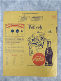 PLANETS AND THE STARS Coca-Cola 'Refresh and Zest' School Book Cover (W.J. Browns, 1940)