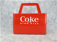 Vintage Red Plastic Coke/Coca-Cola KING SIZE (6) 10-12 oz. Bottle Carrier/Holder