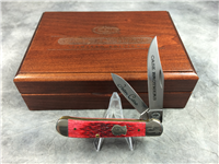 2003 CASE BROS 6249 SS Limited Ed *JEAN CASE* Old Red Jig Bone Copperhead Knife