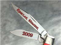 2009 CASE XX 62032 SS *Annual Club Knife Regular Member* Red Jig Bone Medium Texas Jack Knife