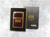 Engraveable Tortoise Shell Ultralite Chip Brass Lighter (Zippo, 1993)