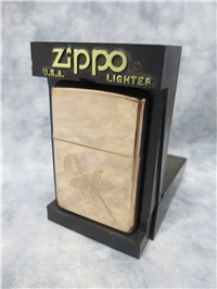 ROSE Laser Engraved Rose Gold Lighter (Zippo, #351RG, 2000)