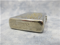 CAT TAILS Laser Engraved Silver Plate Lighter w/ Gold Inlay (Zippo, 1992)