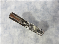 FLORAL PATTERN DIAGONAL Laser Engraved Silver Plate Lighter w/ Gold Inlay (Zippo, 1992) #104WG