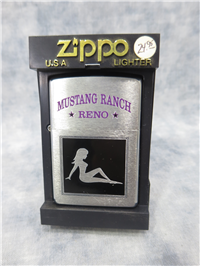 MUSTANG RANCH, RENO Brushed Chrome Lighter (Zippo, 2000)