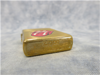 KISS Tongue Logo Brushed Brass Lighter (Zippo, 1999)