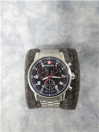 WENGER Men's COMMANDO CHRONOGRAPH 100mm Stainless Steel Swiss Quartz Watch