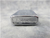 BRASS LIGHTER EMBLEM Polished Chrome Slim Lighter (Zippo, 1991)  