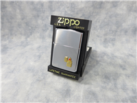 BRASS LIGHTER EMBLEM Polished Chrome Lighter (Zippo, 1992)