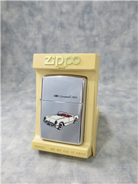 1953 CHEVROLET CORVETTE CONVERTIBLE Polished Chrome Lighter (Zippo, 1993)  