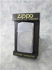 STATE OF HAWAII SEAL Laser Engraved Polished Chrome Slim Lighter (Zippo, 1992)