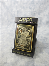 AMERICAN EAGLE 200TH ANNIVERSARY Gold Plate Limited Edition Lighter (Zippo, #250G, 1994)