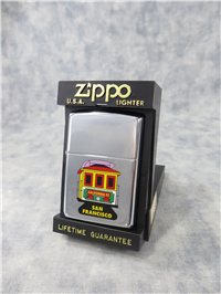 SAN FRANCISCO/CALIFORNIA ST./CABLE CAR Polished Chrome Lighter (Zippo, 1995)