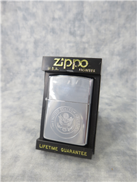 UNITED STATES OF AMERICA SEAL Laser Engraved Polished Chrome Lighter (Zippo, 1992)