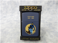CIVIL WAR/CAVALRY TROOPER/UNION ARMY Matte Navy Blue Lighter (Zippo, 1991)