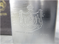 KINGDOM OF HAWAII COAT OF ARMS - 1932 REPLICA Brushed Chrome Lighter (Zippo, 1997)  