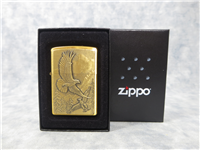 WHERE EAGLES DARE Emblem Brushed Brass Lighter (Zippo, #20854, 2005)  