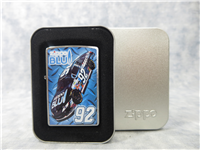 #92 ZIPPO BLUE RACE CAR Brushed Chrome Lighter (Zippo, 2008)  