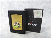 ELVIS PRESLEY RECORD Polished Brass Lighter (Zippo, 2000)  
