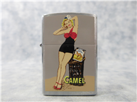 CAMEL 'The Fifties' Pinup Girl Brushed Chrome Lighter (Zippo, CZ160, 1997)