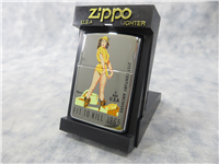 21st Century Archives FIT TO KILL 1965 Pin Up Girl Polished Chrome Lighter (Zippo, 1996)