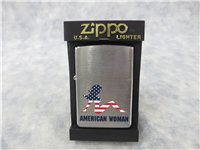 AMERICAN WOMAN MUD FLAP GIRL Brushed Chrome Lighter (Zippo, 2005)