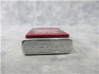 JIM BEAM Red Emblem Brushed Chrome Lighter (Zippo, 20246, 2002)
