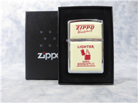 ZIPPO WINDPROOF LIGHTER ADVERTISING Ultralite Chip Polished Chrome Lighter (Zippo, 2004)