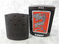 RED ASIAN DRAGON/NAUTICAL STAR Polished Chrome Lighter (Zippo, 2006)