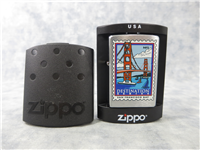 SAN FRANCISCO BAY Brushed Chrome Lighter (Zippo, Destination Series #1, 2000)