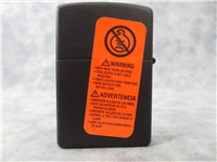 HOOTERS ACE PLAYING CARD Matte Black Lighter (Zippo, 2006)