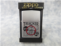 TRUCKER/TRUCK DRIVER Satin Chrome Lighter (Zippo, 727, 2002)