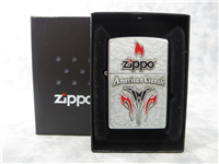 AMERICAN CLASSIC METAL Emblem Satin Chrome Lighter (Zippo, 21151, 2006)