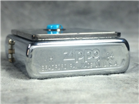 JACK DANIELS Turquoise Stone High Polished & Brushed Chrome Lighter (Zippo 20675, 2004)