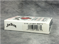 JIM BEAM ROSETTE "Spirit of Racing" Brushed Chrome Lighter (Zippo 21018, 2005)