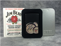 JIM BEAM BARRELS Emblem Black Matte Lighter (Zippo 20633, 2005)