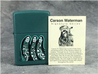 THREE SISTERS Carson Waterman Signature Series Aqua Matte Lighter (Zippo, 2001)