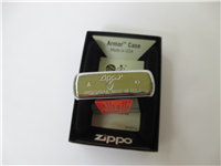 MESH/FLAME LOGO Laser Engraved Armor Case Lighter (Zippo, 24801, 2010)