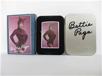 BETTIE PAGE/SHE DEVIL Polycarbonate Chip Satin Chrome Lighter (Zippo, 2000)