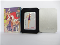 PRETTY IN PURPLE Brushed Chrome Lighter (Zippo, Petty Pretty Girl Collection #645, 2000)