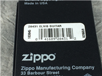 ELVIS PRESLEY HOLDING GUITAR Street Chrome Lighter (Zippo 28431, 2013)  
