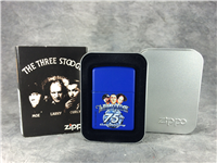 THREE STOOGES 75TH ANNIVERSARY Blue Matte Lighter (Zippo, 20988, 2005)