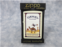 CAMEL NORTH CAROLINA COLLECTOR'S PACK Matte Cream Lighter (Zippo, 1998)