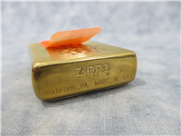 THE AMERICAN EAGLE Emblem 2-Sided Brushed Brass Lighter (Zippo, 1995)  