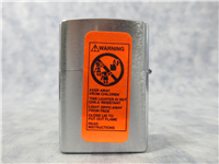 POOL/BILLIARDS Laser Engraved Brushed Chrome Lighter (Zippo, 2000)