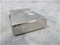 MOON LANDING 25th Anniversary Laser Engraved Silver Plate Lighter (Zippo, 2000)